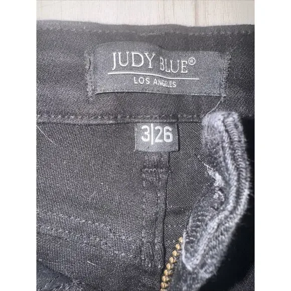 Judy Blue 3/26 Skinny Fit Black Jeans Stretch (AE15) - Picture 2 of 4